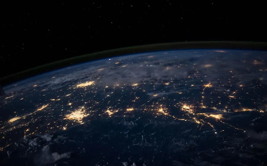 Hidden Crisis — earth at night showing visible and dark areas